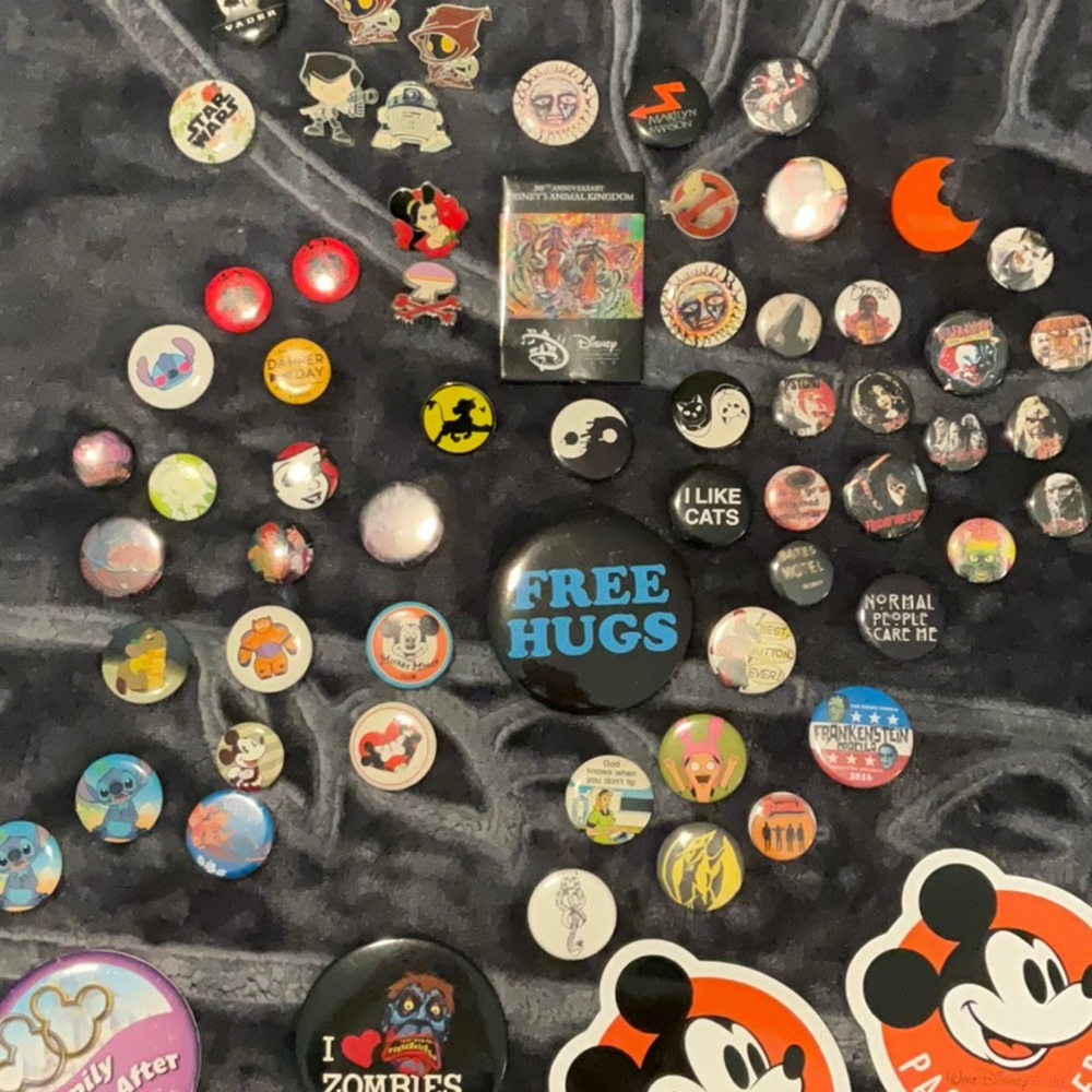 Disney Pins and Horror Buttons!